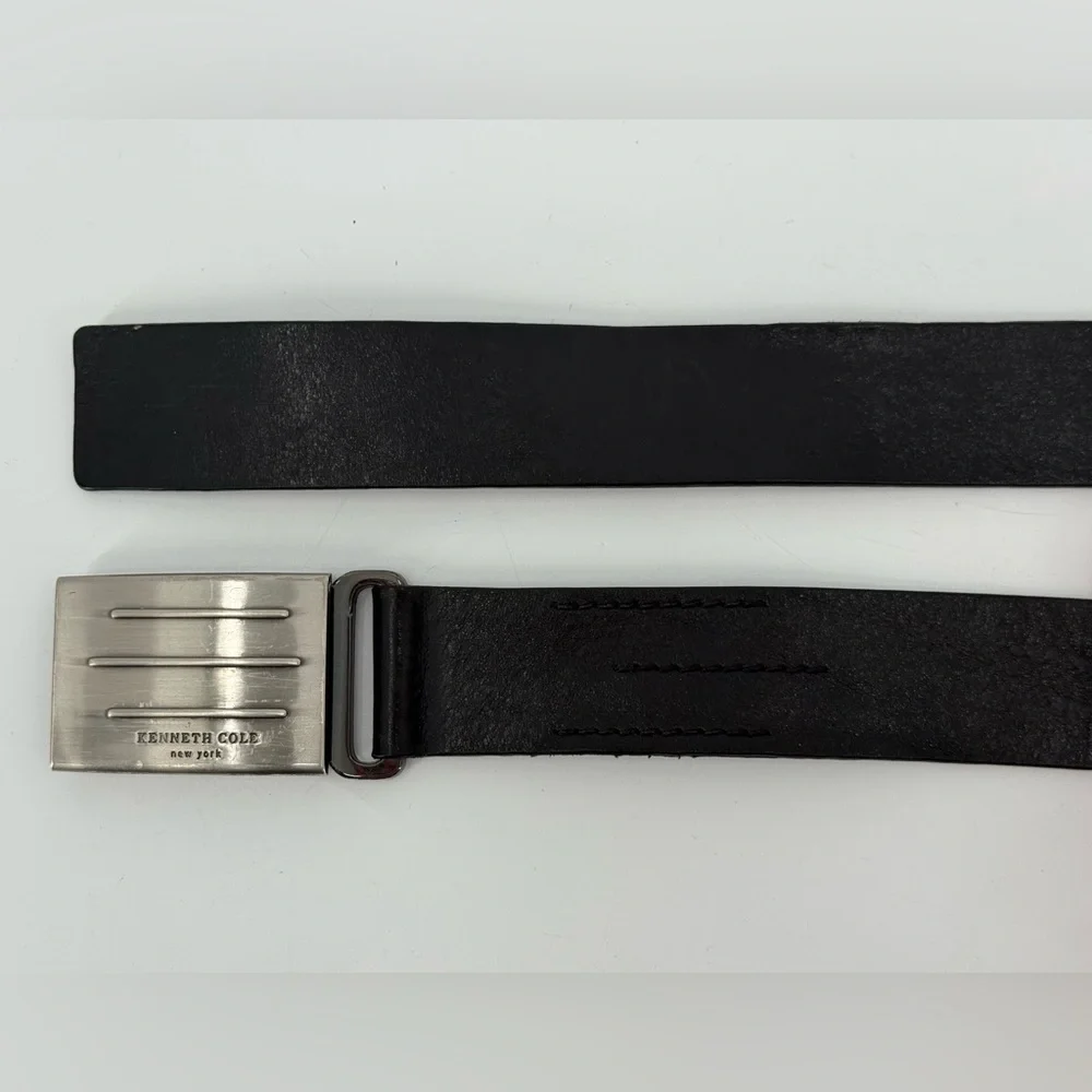 Kenneth Cole New York Black Leather Belt 36‎